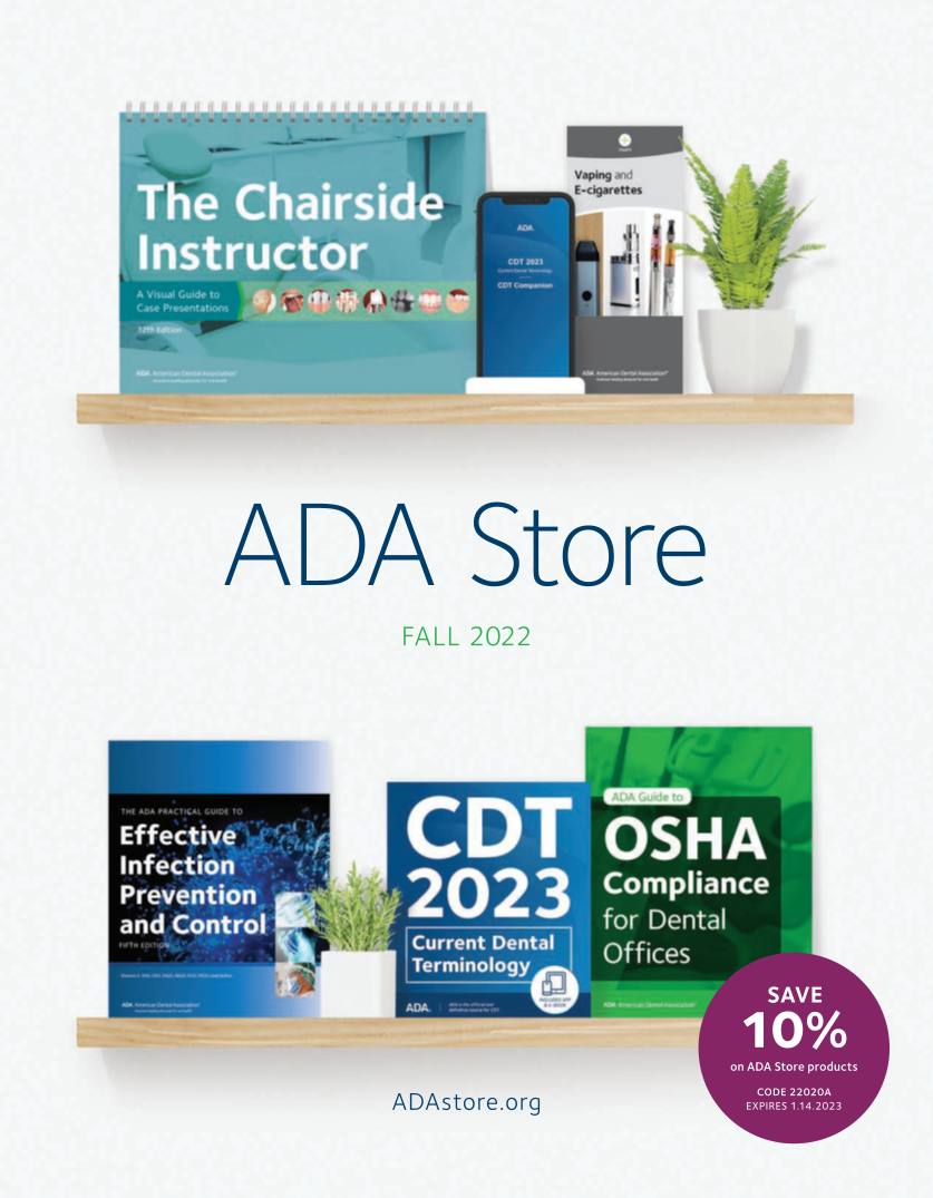 Fall 2022 ADA Store Catalog page 1